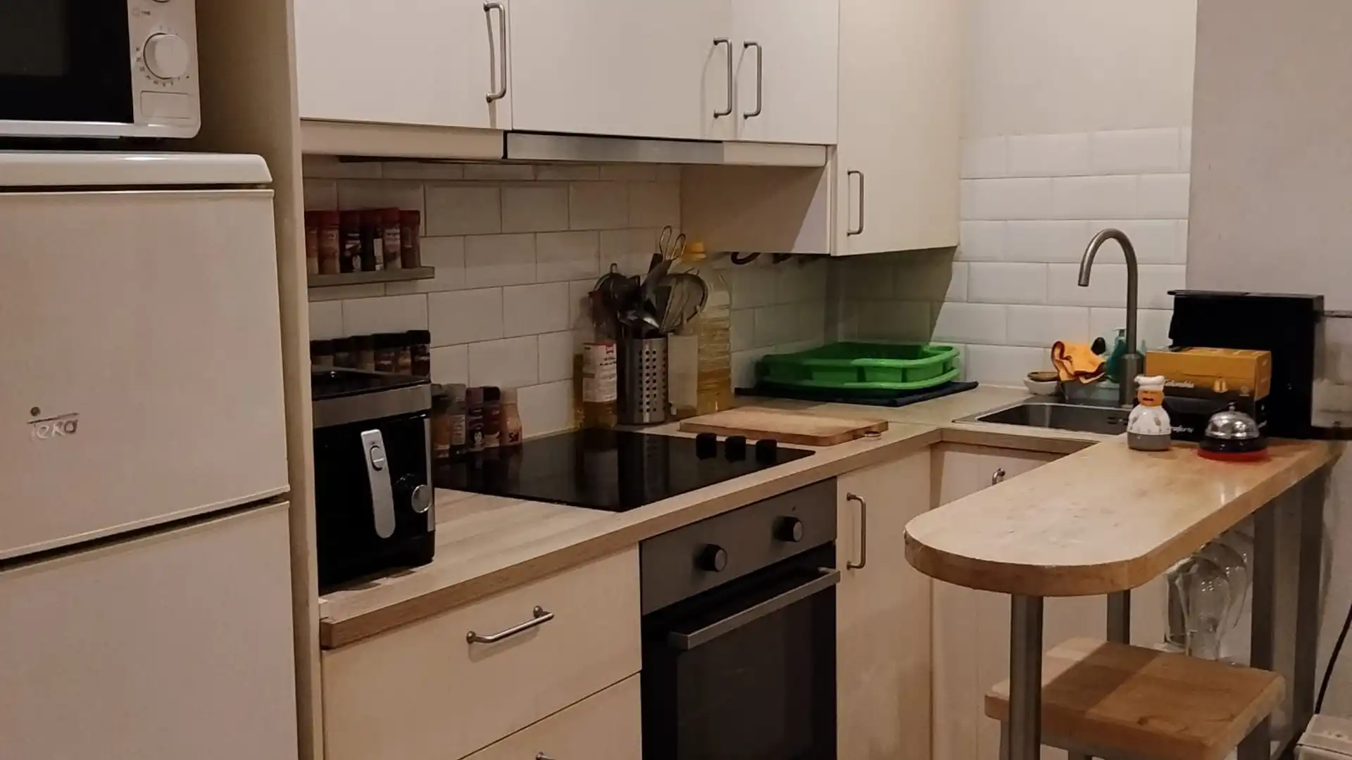 Kitchen of Flat for sale in Badalona  with Air Conditioner
