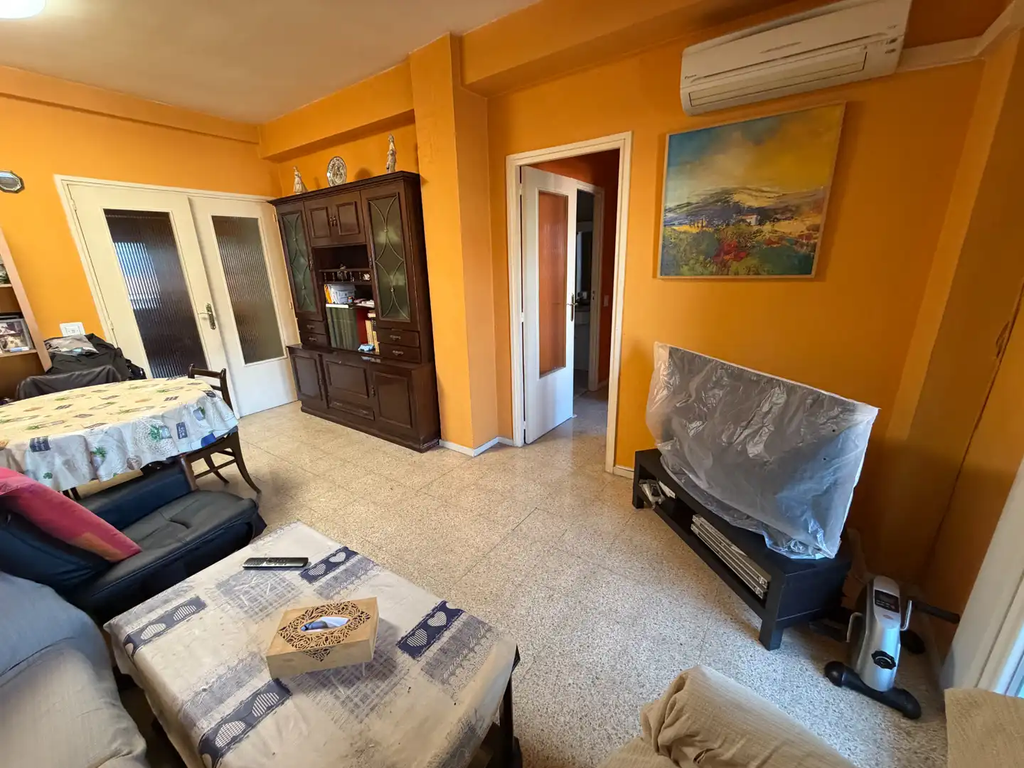 Living room of Flat for sale in  Madrid Capital  with Air Conditioner, Heating and Terrace