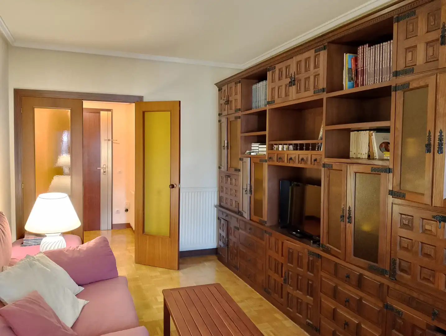 Wohnzimmer von Wohnung zur Miete in Donostia - San Sebastián  mit Heizung, Terrasse und Möbliert