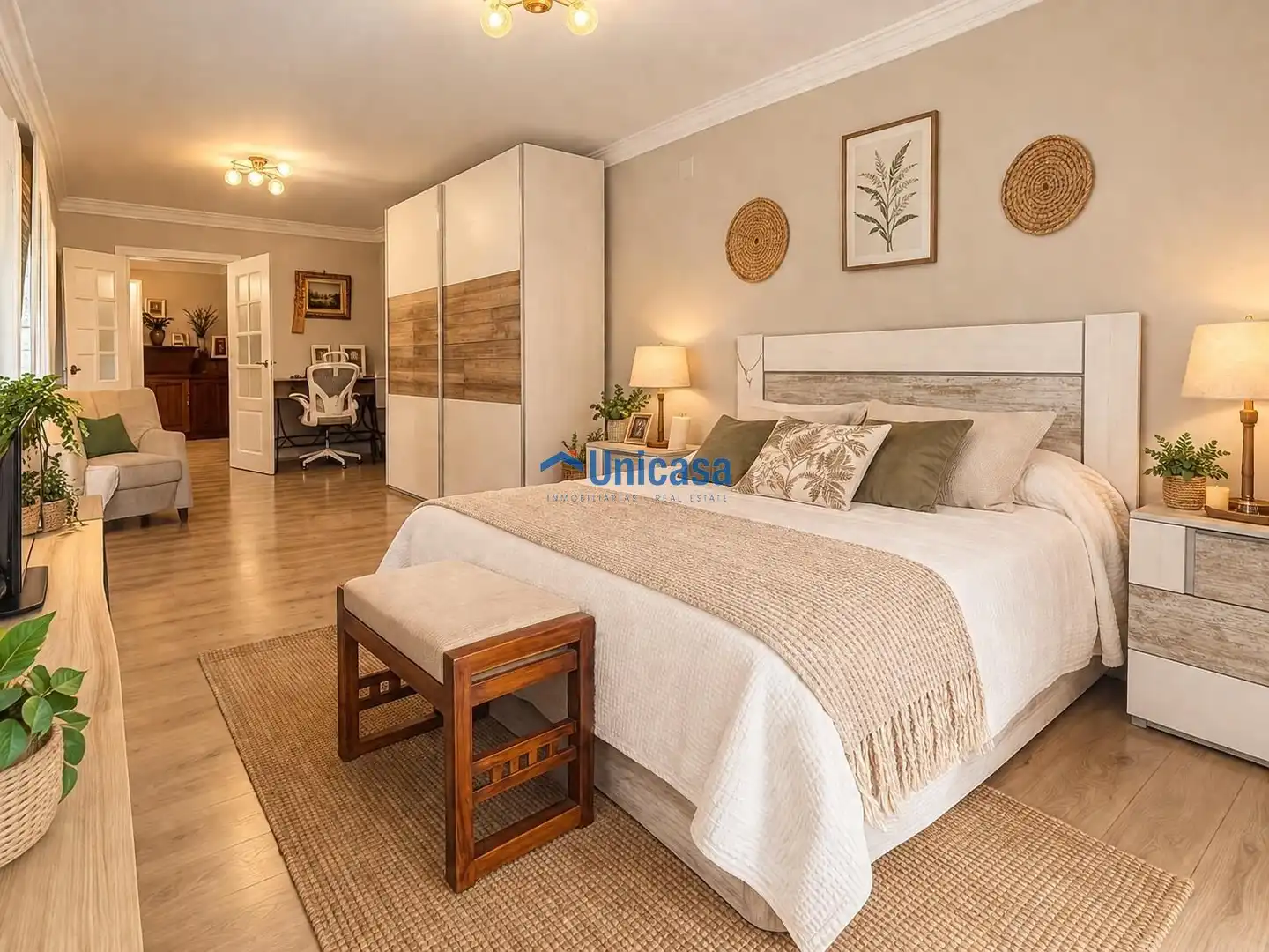 Bedroom of Detached homes for sale in Málaga  with Air Conditioner, Heating and Storage room
