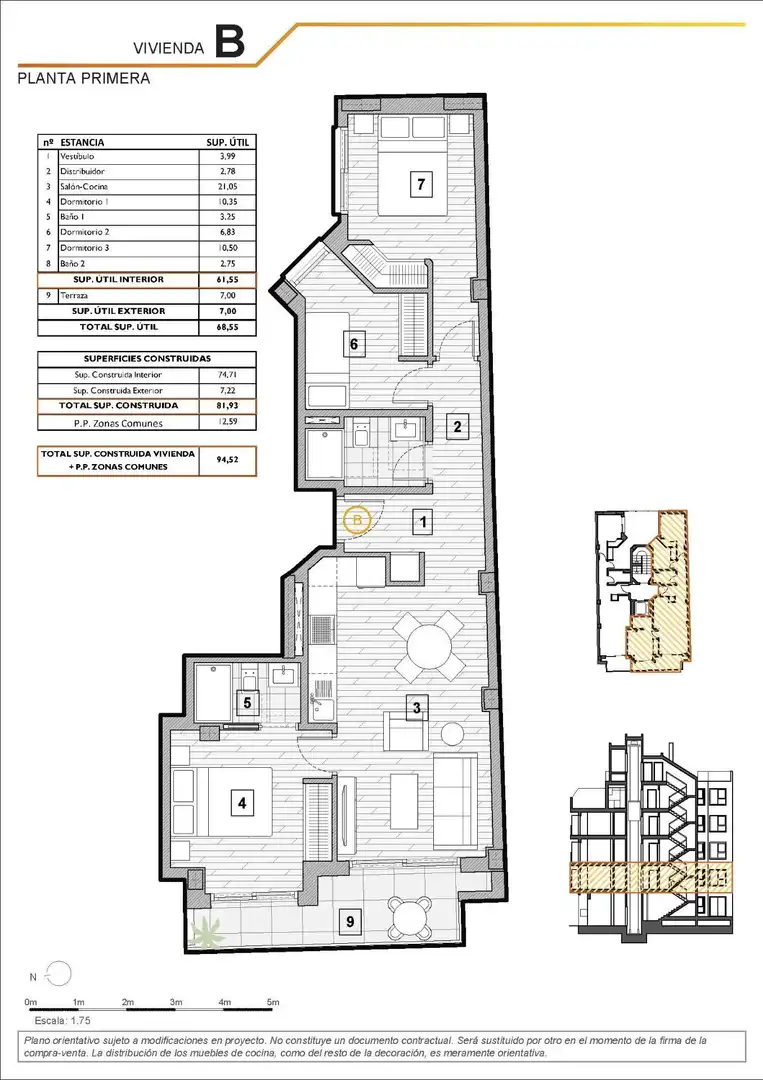 Apartamento con piscina en venta en Pueblo, imagen 10