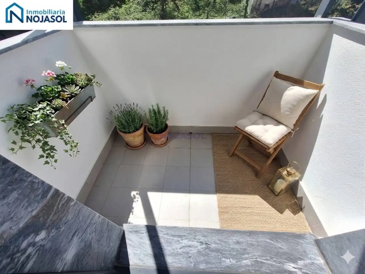 Balcony of Apartments for sale in Noja  with Heating, Parquet flooring and Terrace