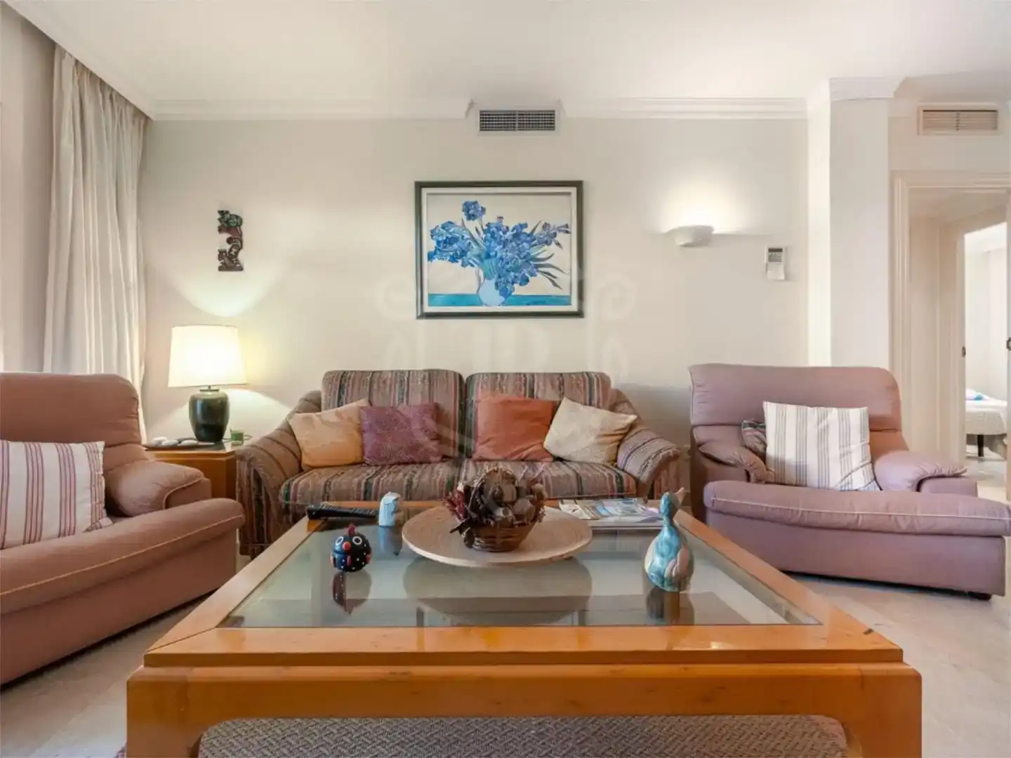 Sala de estar de Apartamento en venta en Marbella con Aire acondicionado y Piscina