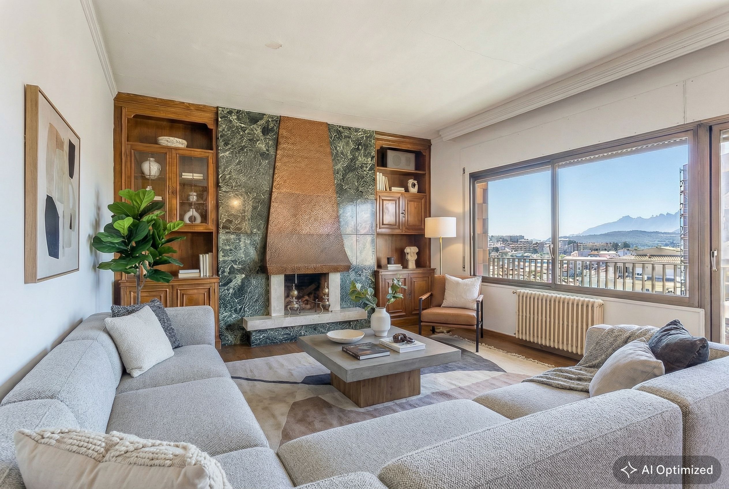 Sala de estar de Apartamento en venta en Manresa con Calefacción, Terraza y Balcón