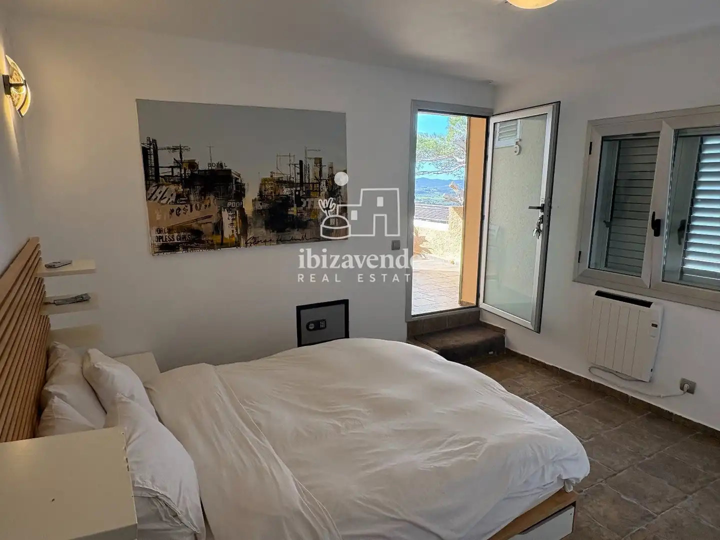 Dormitori de Casa o xalet de lloguer en Santa Eulària des Riu amb Calefacció, Terrassa i Piscina