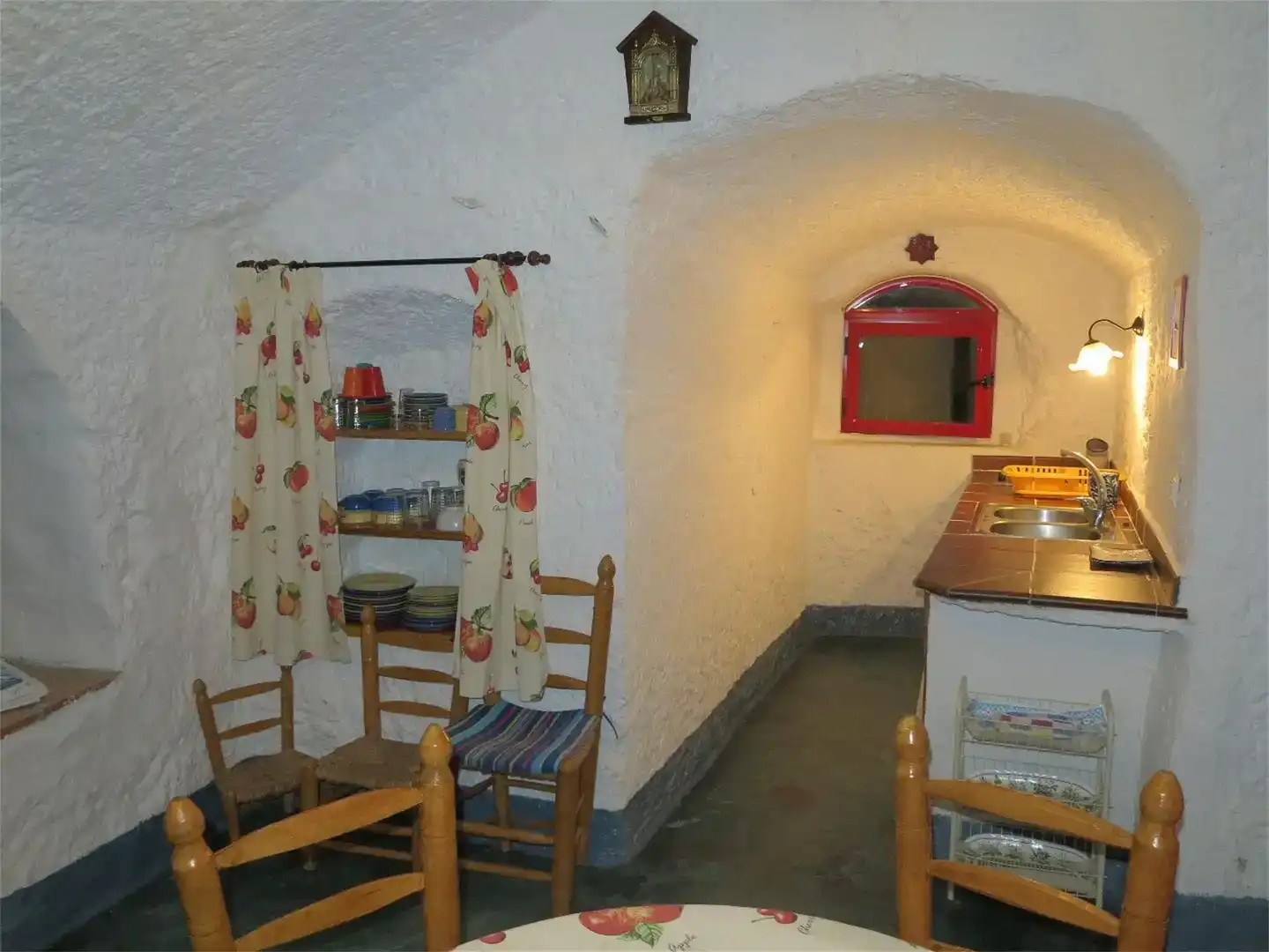 Kitchen of Flat for rent in Cortes y Graena  with Private garden, Furnished and Balcony