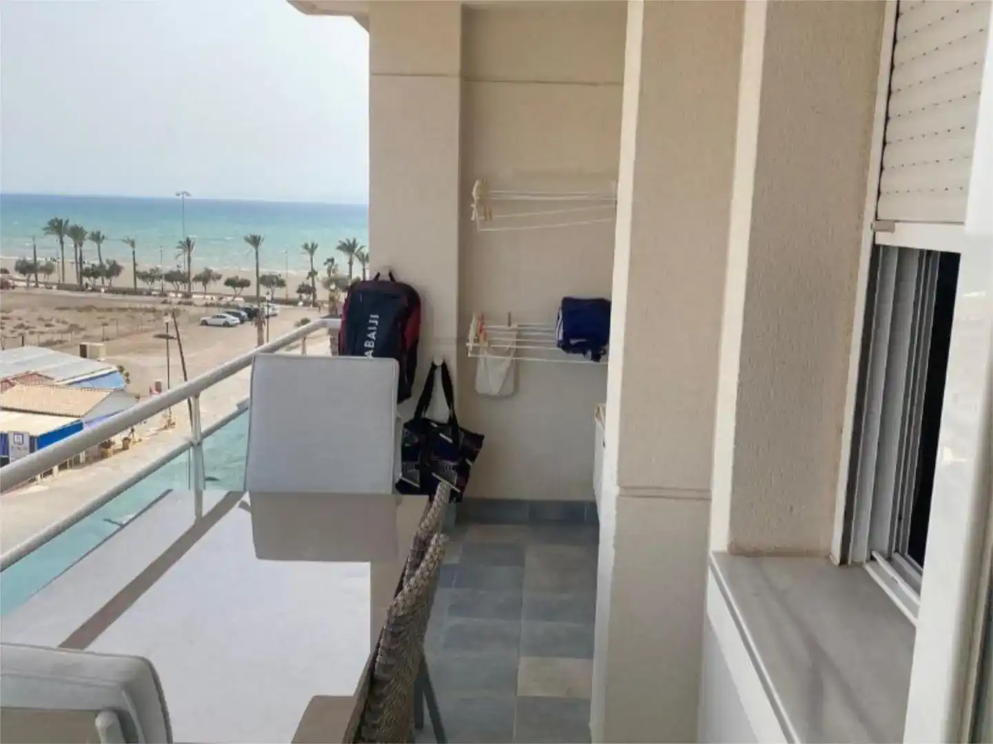 Terrasse von Wohnung zur Miete in Roquetas de Mar mit Klimaanlage und Schwimmbad