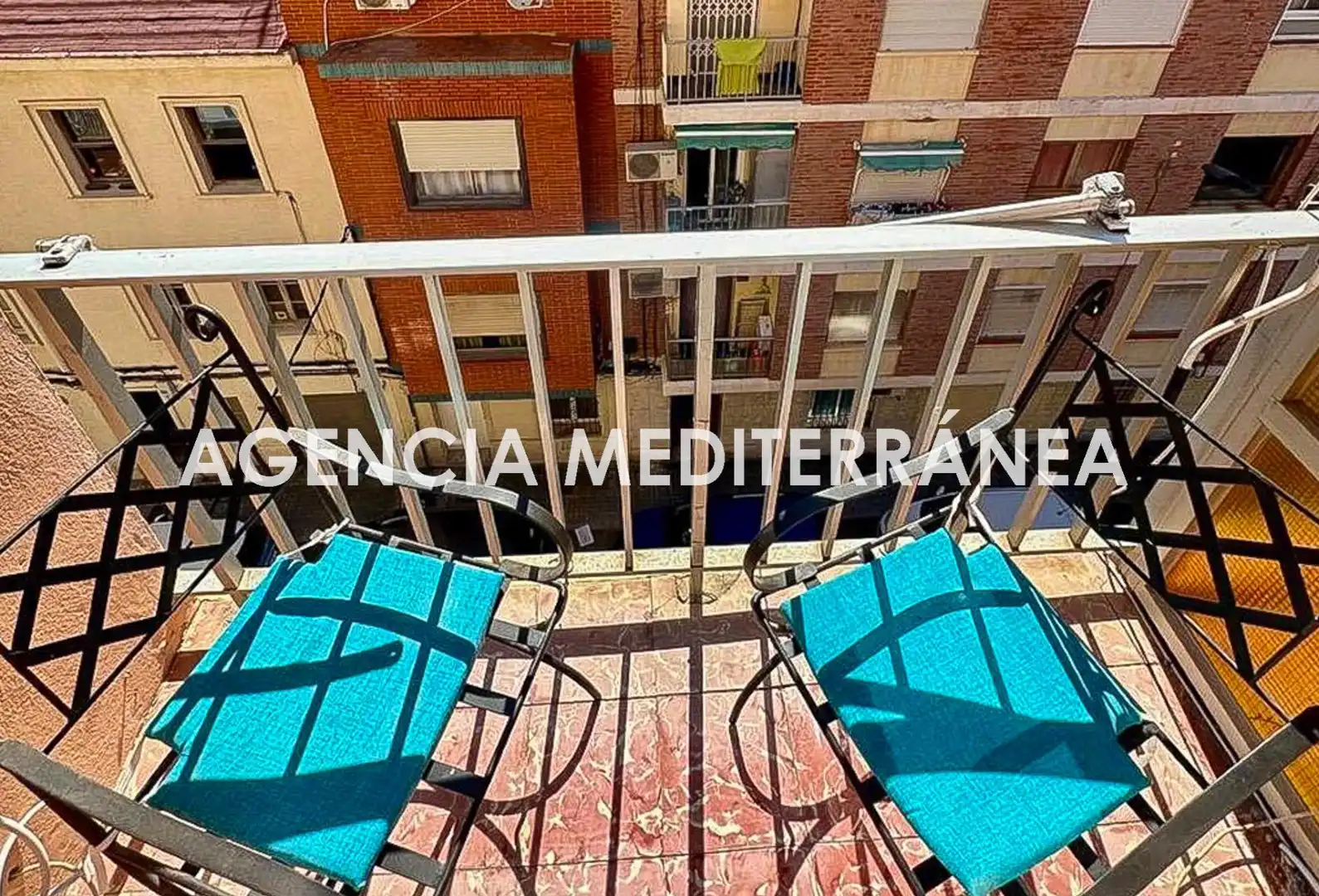 Terraza de Piso de alquiler en Valencia con Aire acondicionado, Calefacción y Amueblado