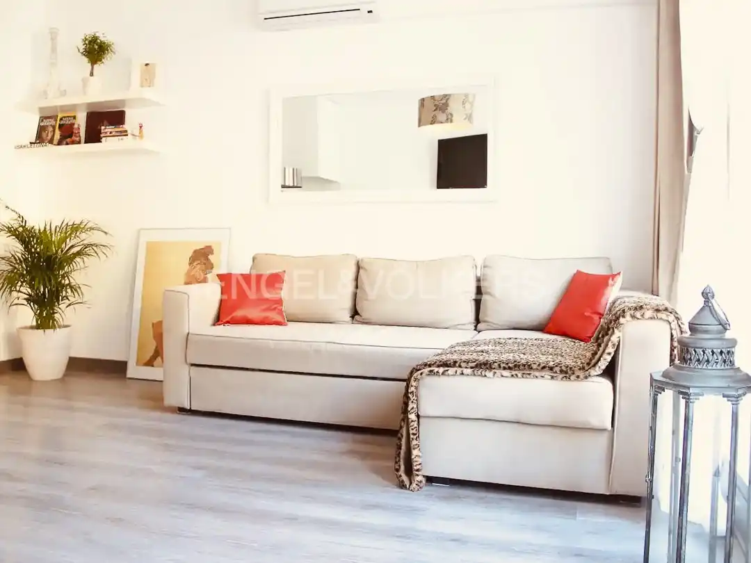 Sala de estar de Piso en venta en Barcelona con Aire acondicionado, Calefacción y Balcón
