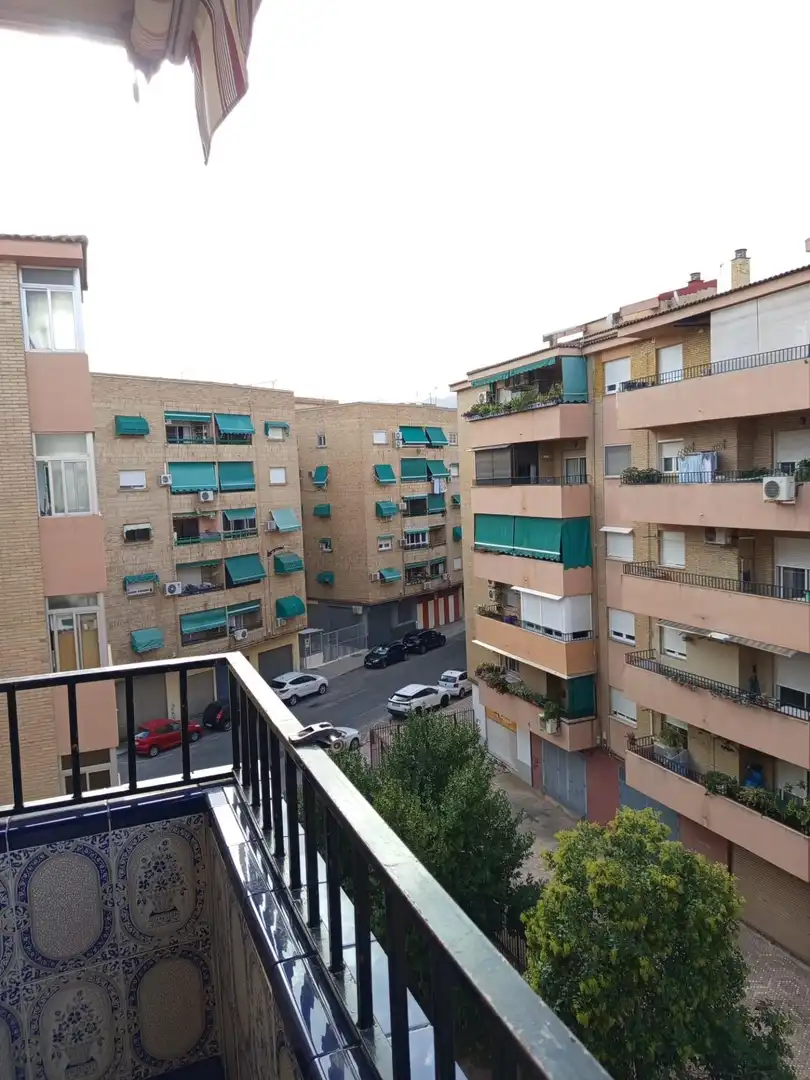 Vista exterior de Pis de lloguer en Granada amb Moblat i Balcó