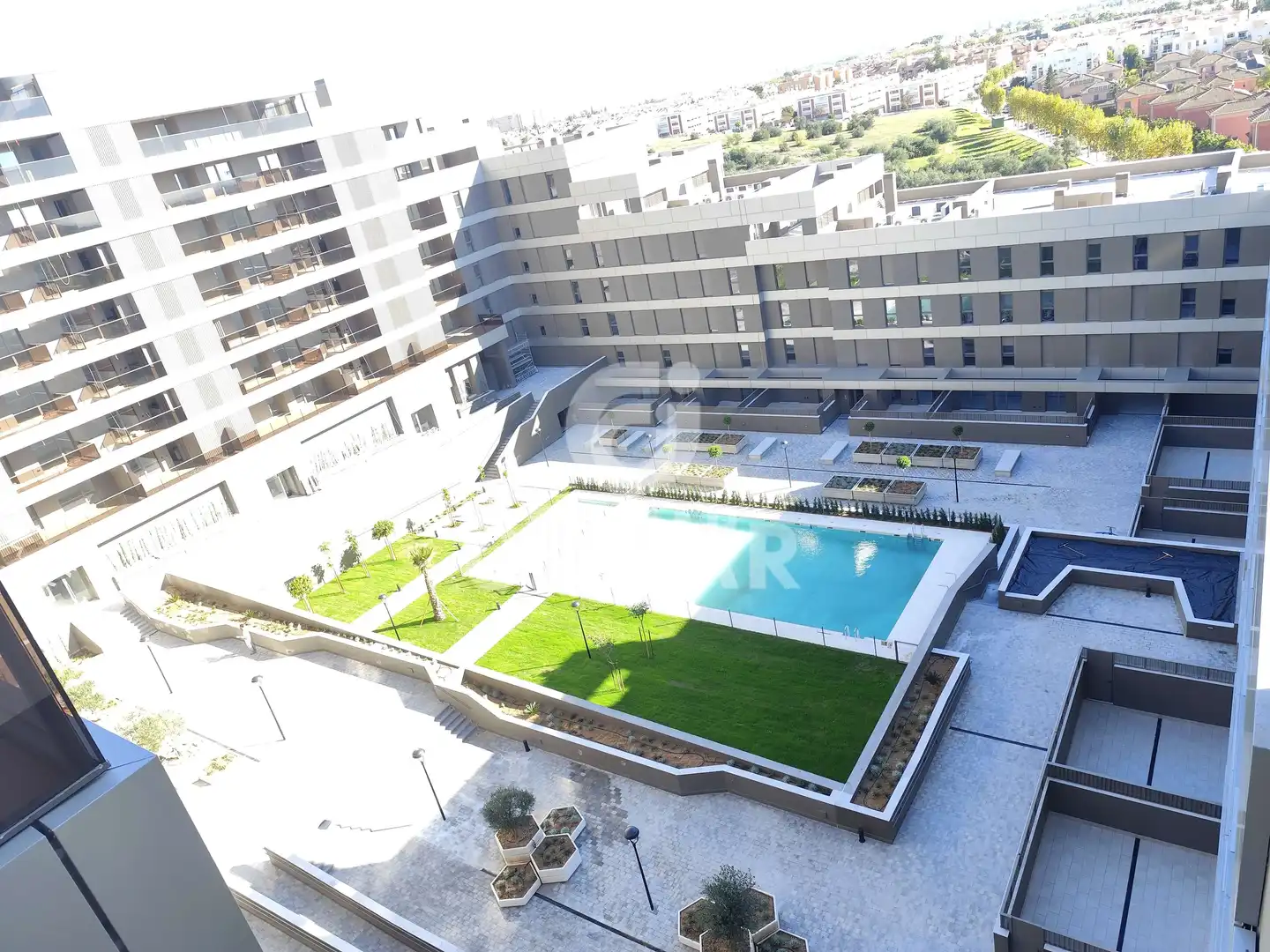 Piscina de Piso de alquiler en Tomares con Calefacción, Jardín privado y Trastero