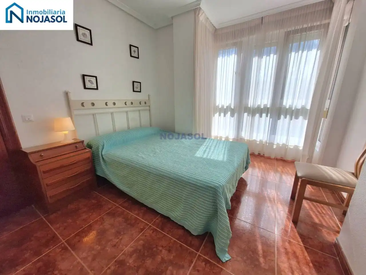 Schlafzimmer von Wohnung zur Miete in Noja mit Heizung, Privatgarten und Terrasse