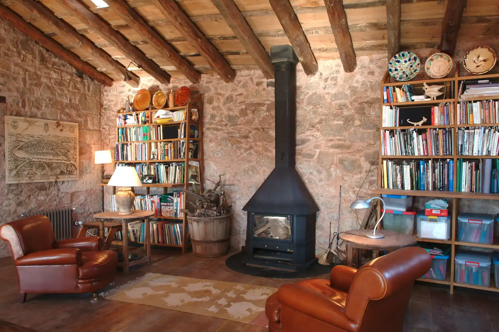 Sala de estar de Finca rústica en venta en Camprodon con Calefacción, Jardín privado y Terraza