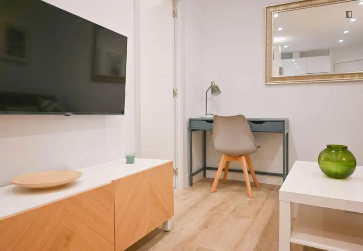 Wohnzimmer von Wohnungen zur Miete in Madrid mit Klimaanlage, Möbliert und Ofen