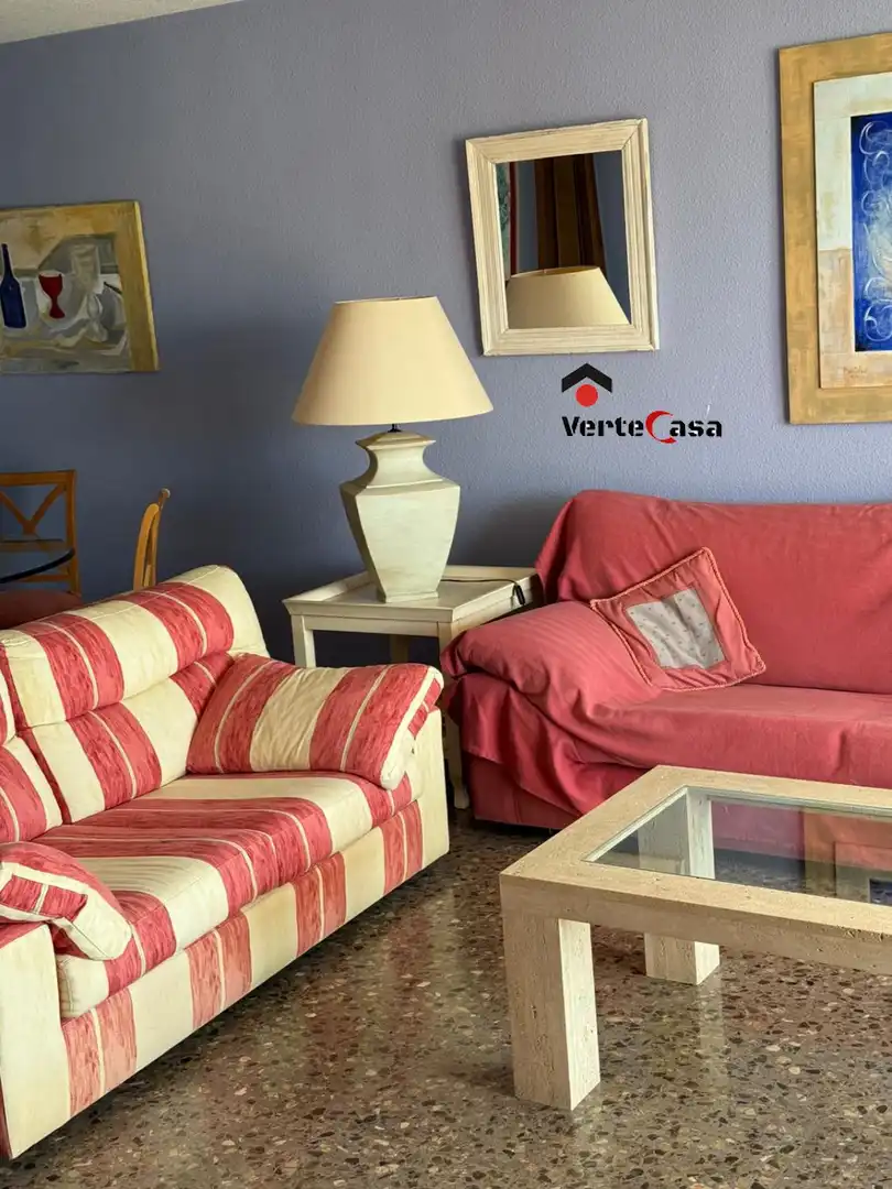 Sala d'estar de Apartament de lloguer en El Puig de Santa Maria amb Calefacció, Terrassa i Piscina comunitària