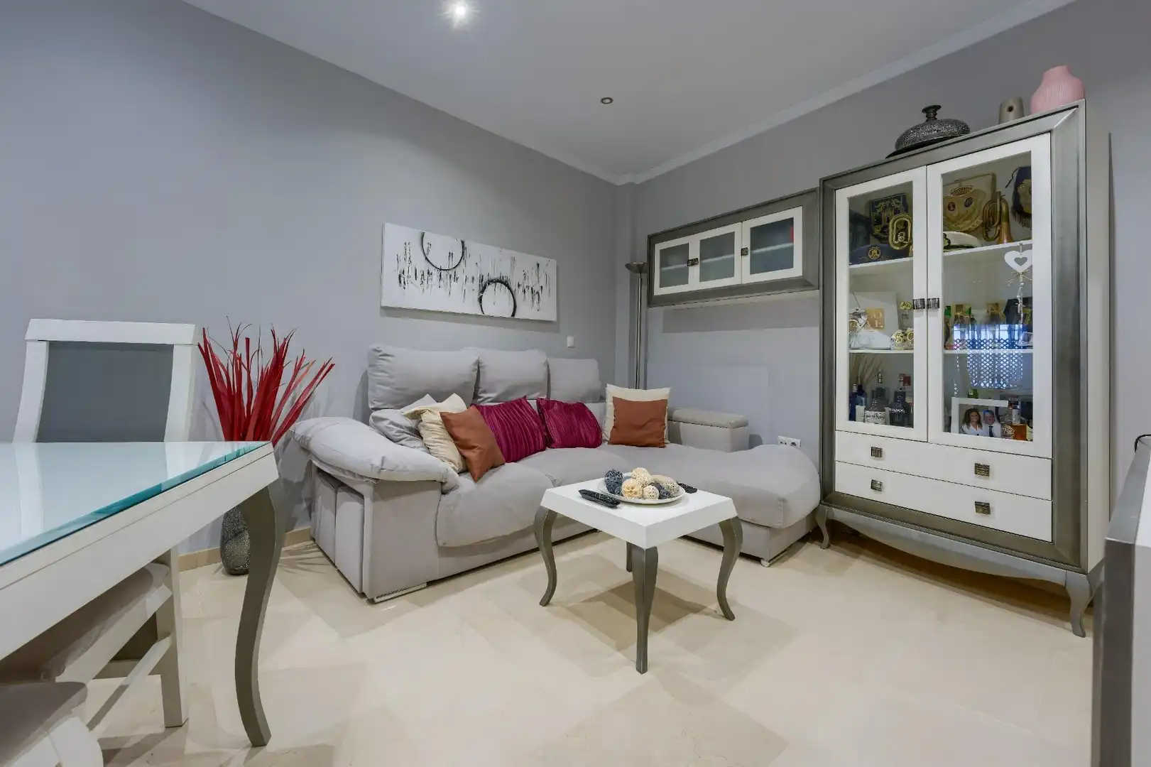Sala d'estar de Casa o xalet en venda en Centro - Barriada Mallorca