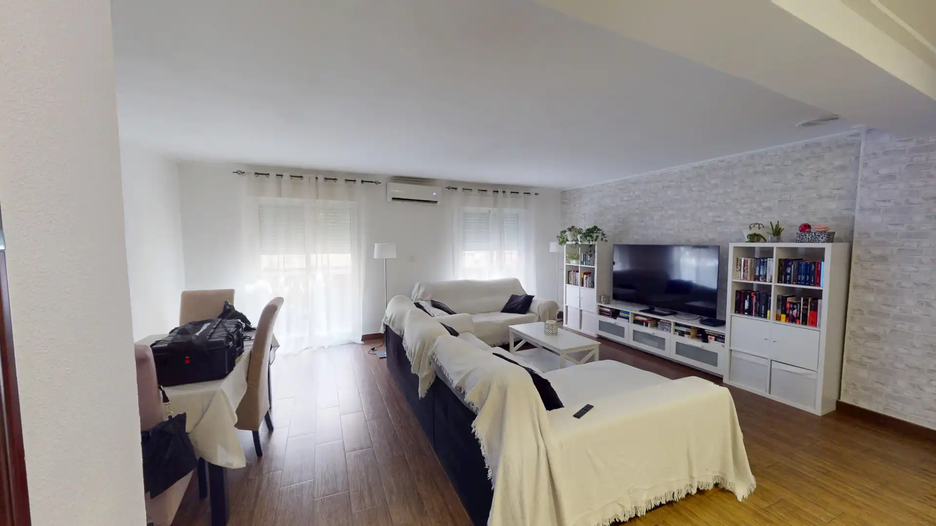 Sala de estar de Piso en venta en Elche / Elx con Aire acondicionado, Amueblado y Balcón
