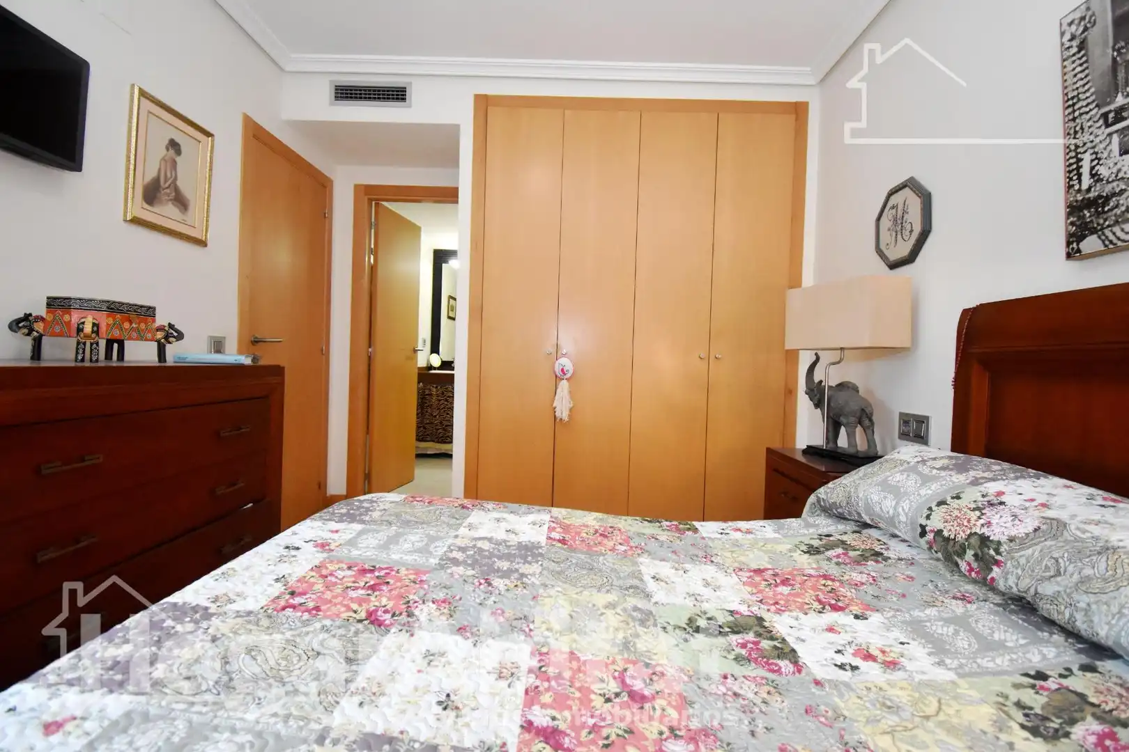 Bedroom of Detached homes for sale in Castellón de la Plana / Castelló de la Plana  with Air Conditioner, Terrace and Balcony