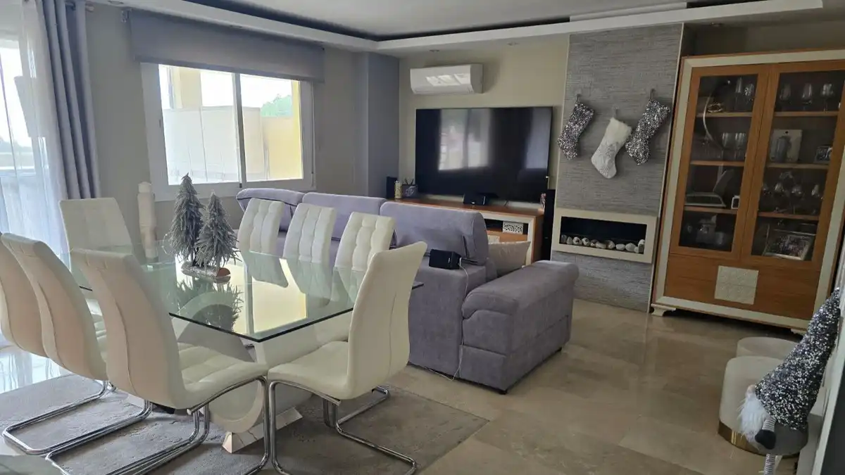 Sala d'estar de Àtic en venda en Mijas amb Aire condicionat, Calefacció i Terrassa