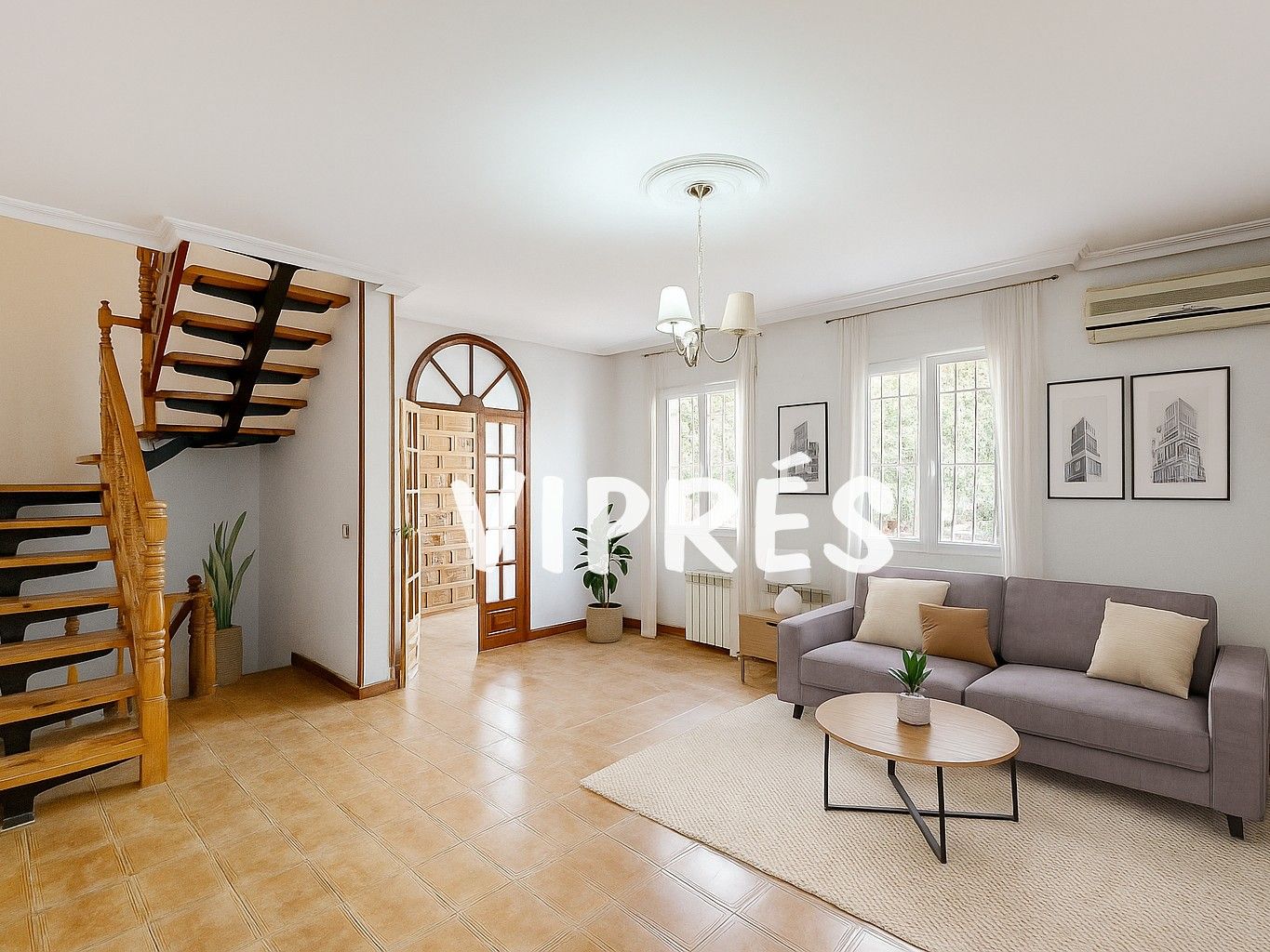 Sala de estar de Casa adosada en venta en Cáceres Capital con Calefacción
