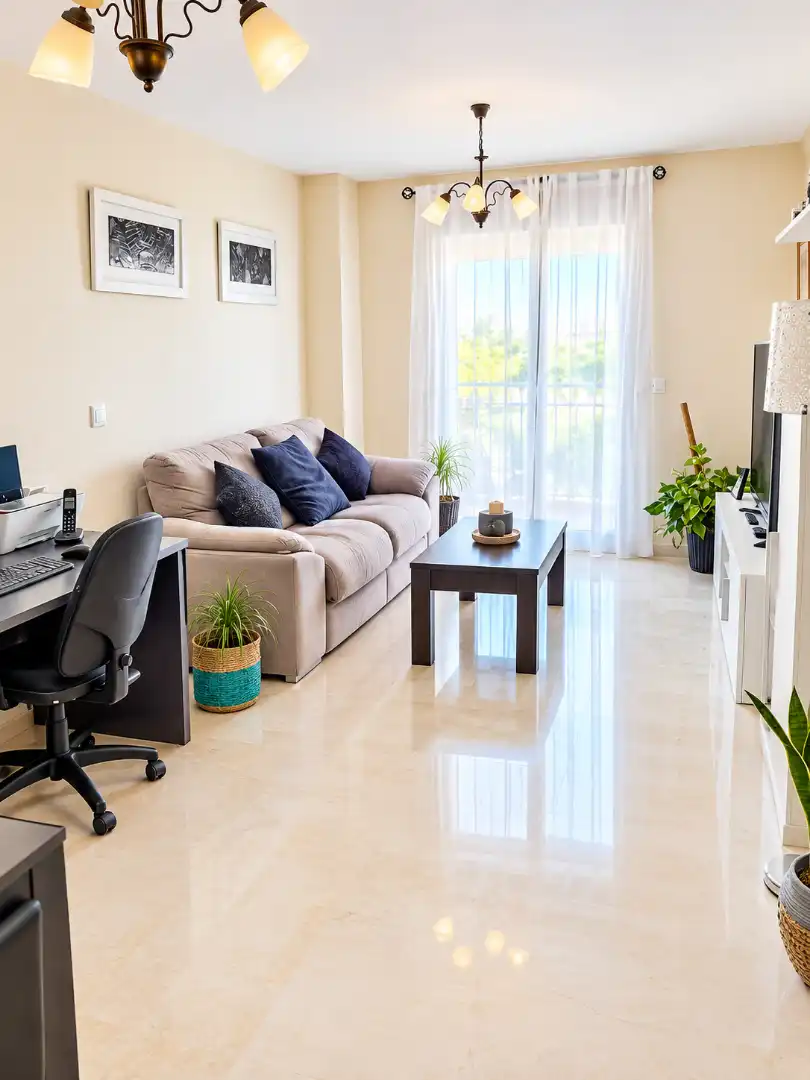 Sala de estar de Piso en venta en Parque de la Paloma