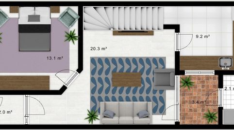 SE VENDE CASA 118 M2 5 HABITACIONES, 2 BAÑOS CON PATIO Y SOLARIUM DE 29 M2, imatge 2