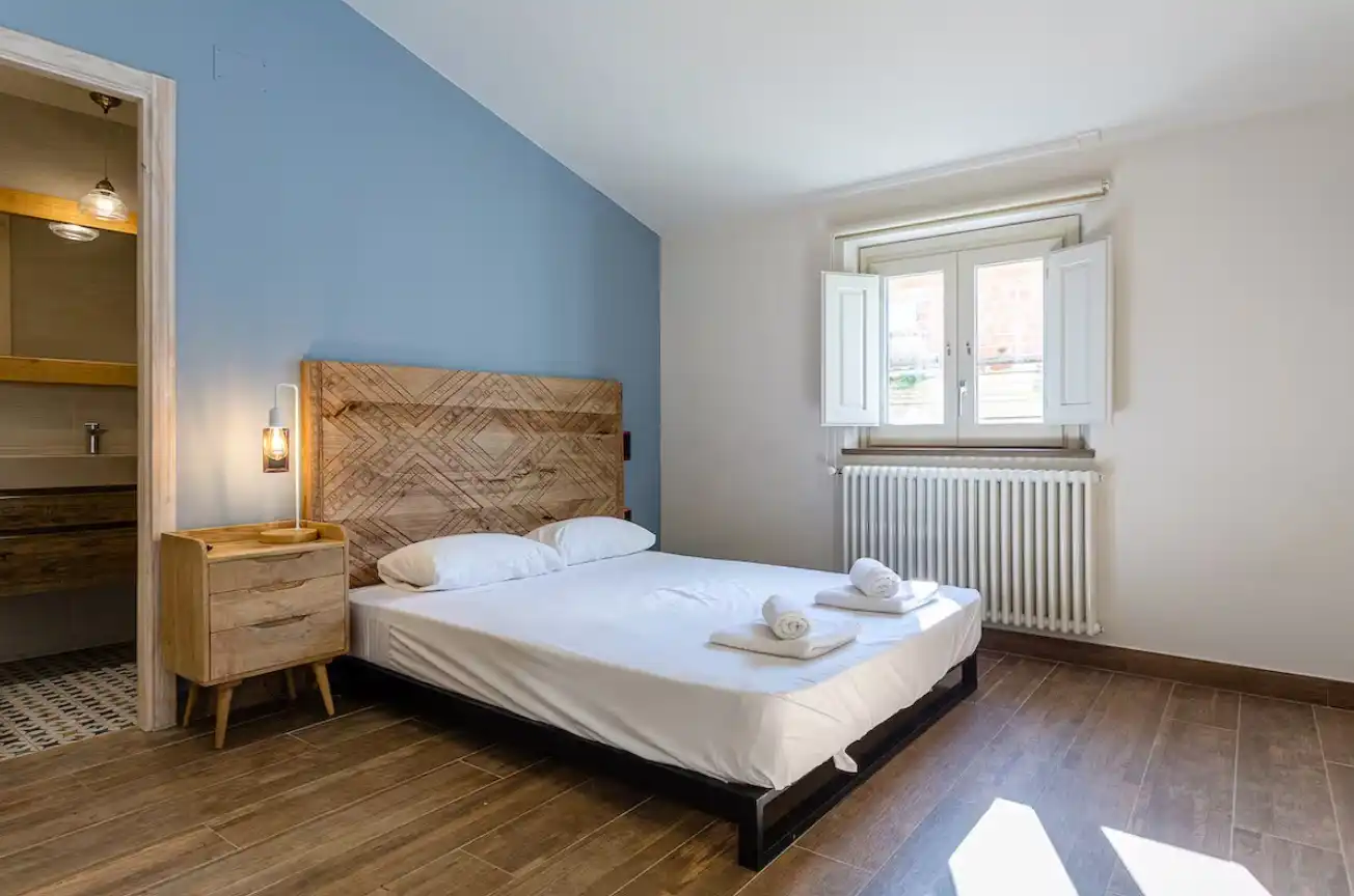 Schlafzimmer von Wohnungen zur Miete in Girona mit Klimaanlage, Heizung und Parkett