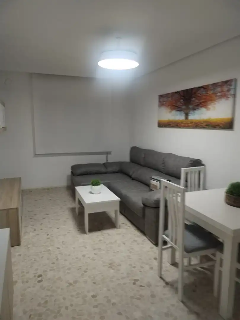 Sala d'estar de Pis de lloguer en Huelva amb Moblat i Rentadora