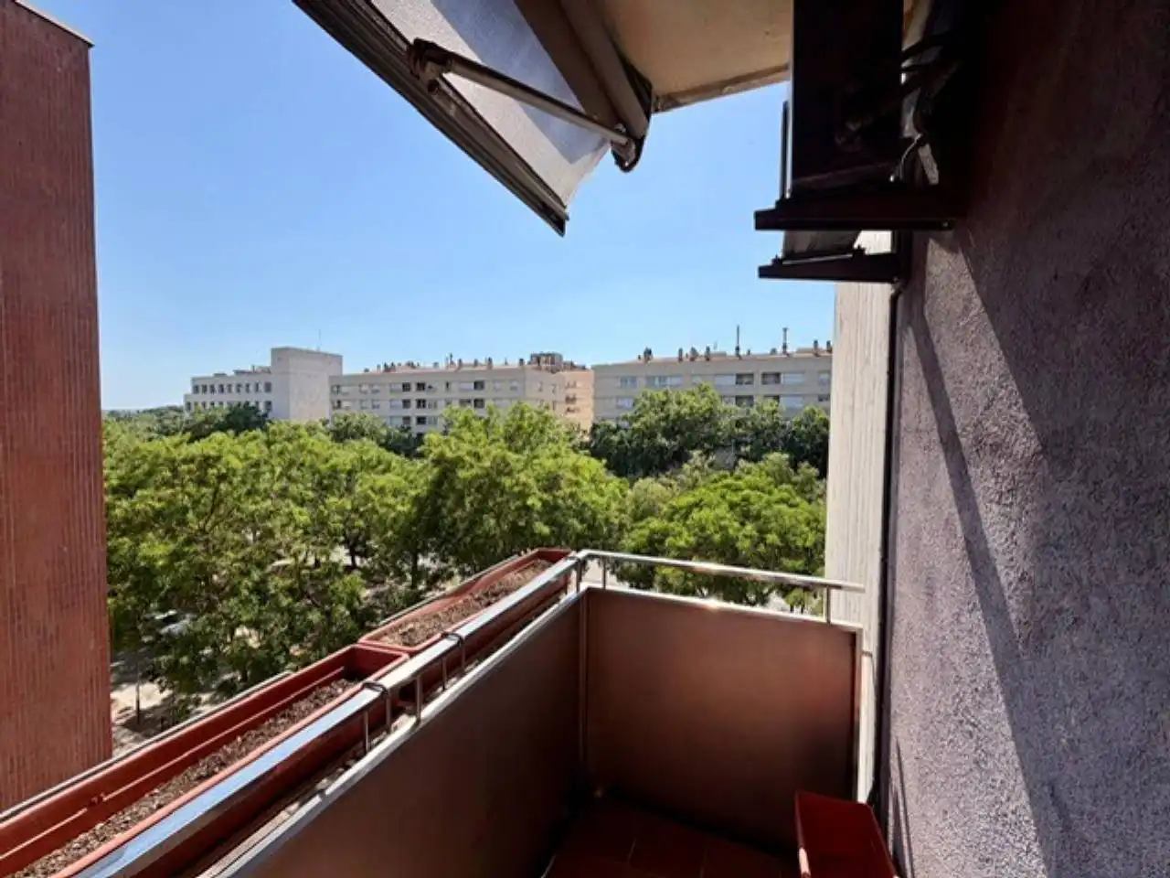 Terraza de Piso de alquiler en Sabadell con Aire acondicionado, Calefacción y Parquet