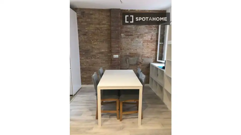 Esszimmer von Wohnung zur Miete in Barcelona mit Klimaanlage, Heizung und Möbliert