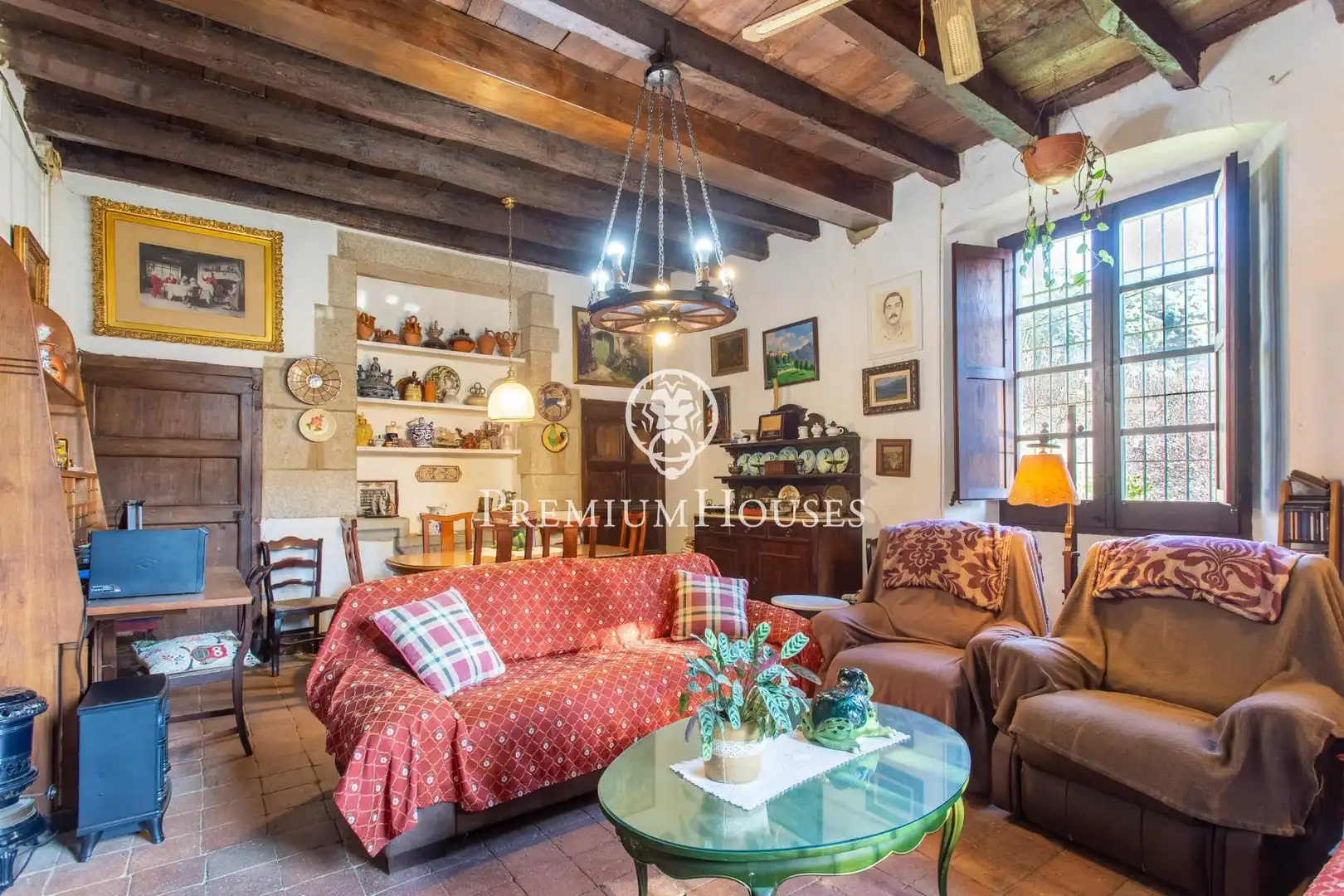 Sala d'estar de Casa o xalet en venda en Sant Andreu de Llavaneres amb Aire condicionat, Calefacció i Jardí privat