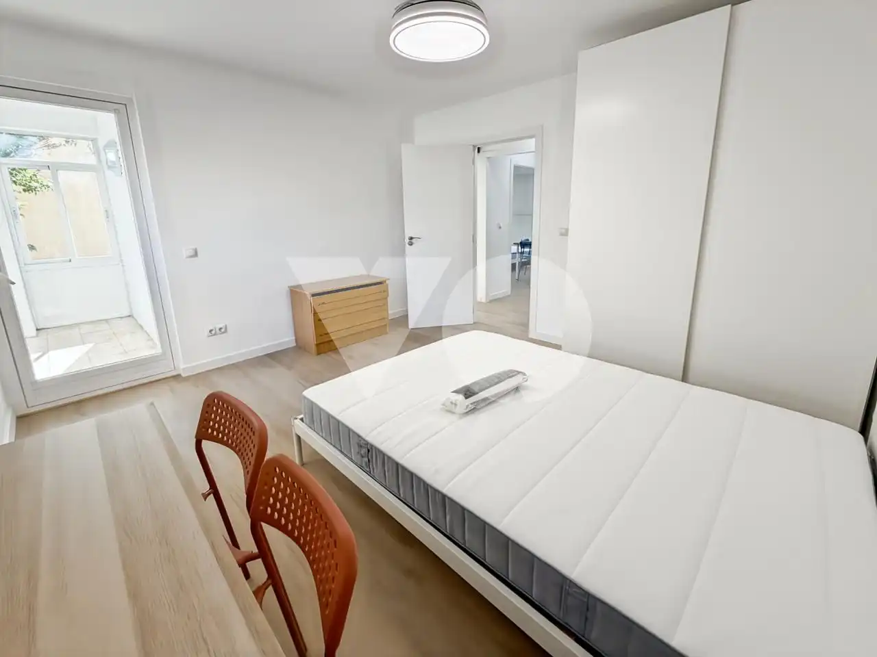 Bedroom of Flat for share in Madrid  with Heating and Furnished