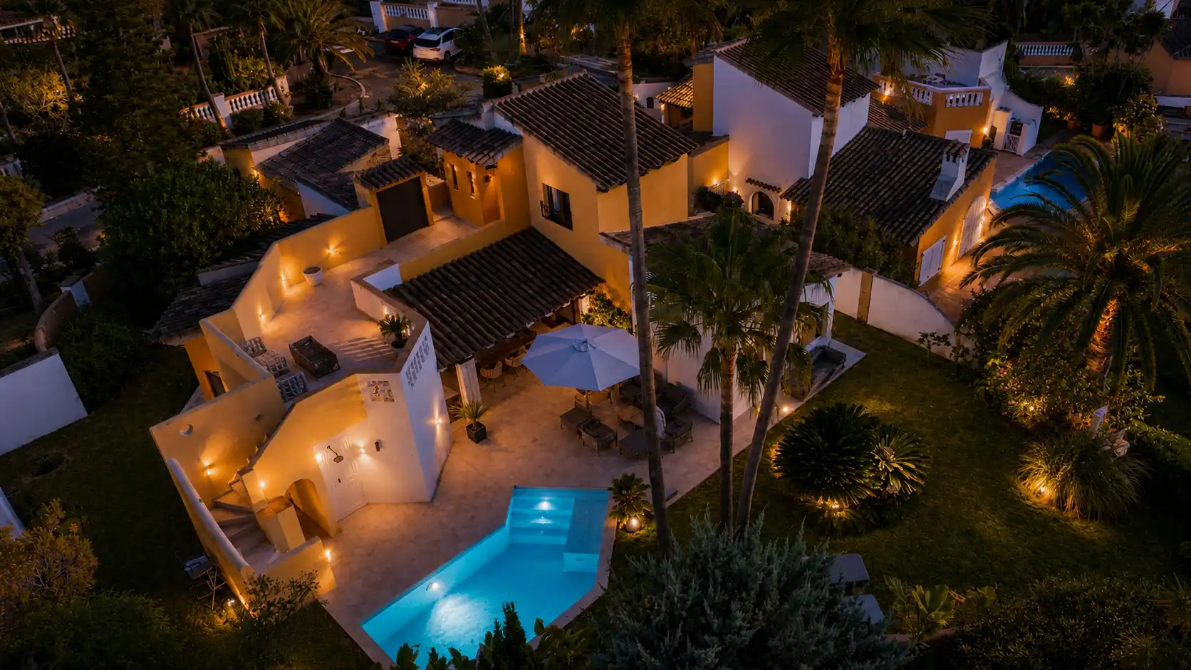 Exterior view of Houses for sale in Calvià  with Air Conditioner, Heating and Private garden