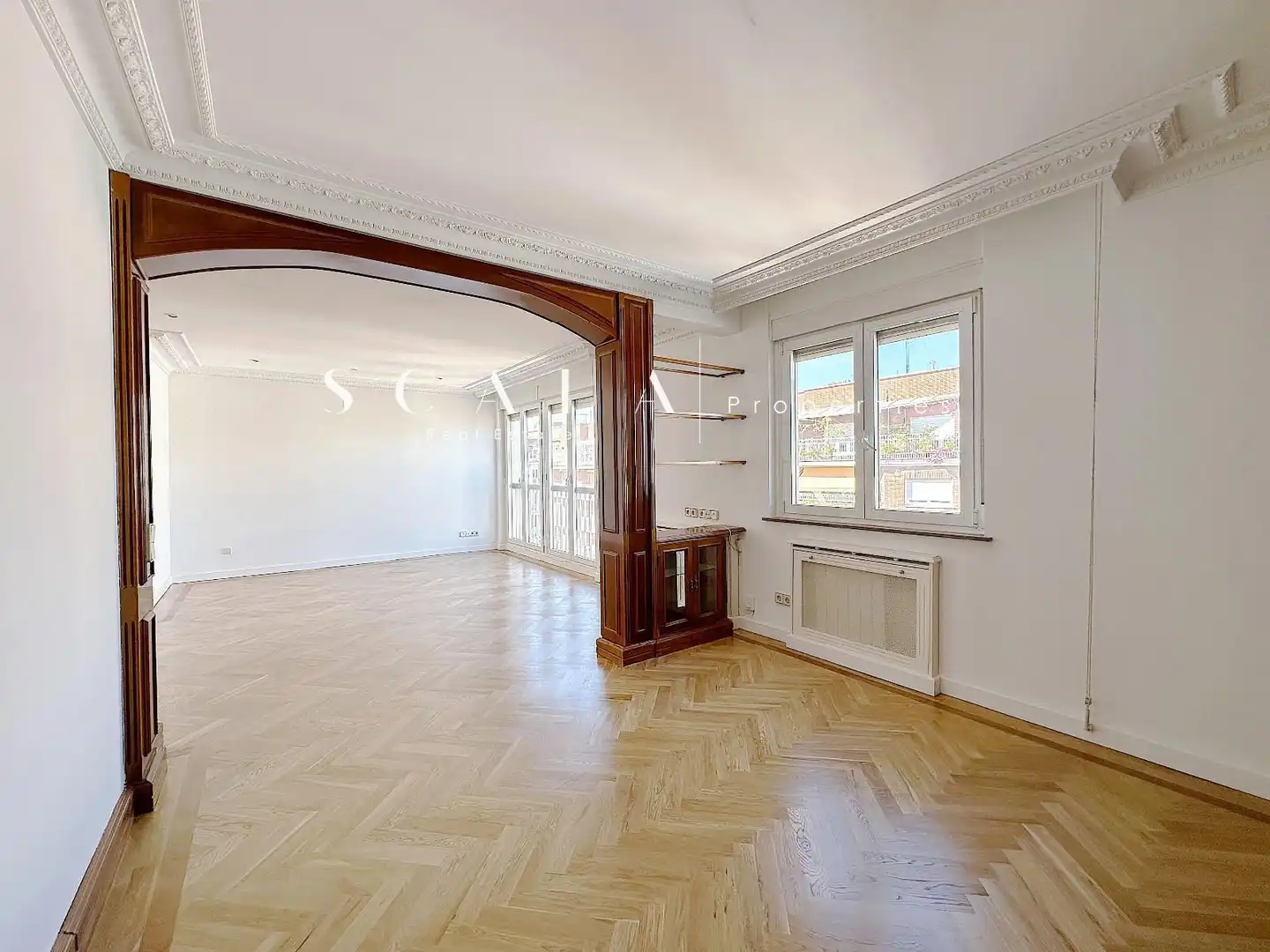Wohnzimmer von Dachboden zur Miete in Madrid mit Klimaanlage, Heizung und Schwimmbad
