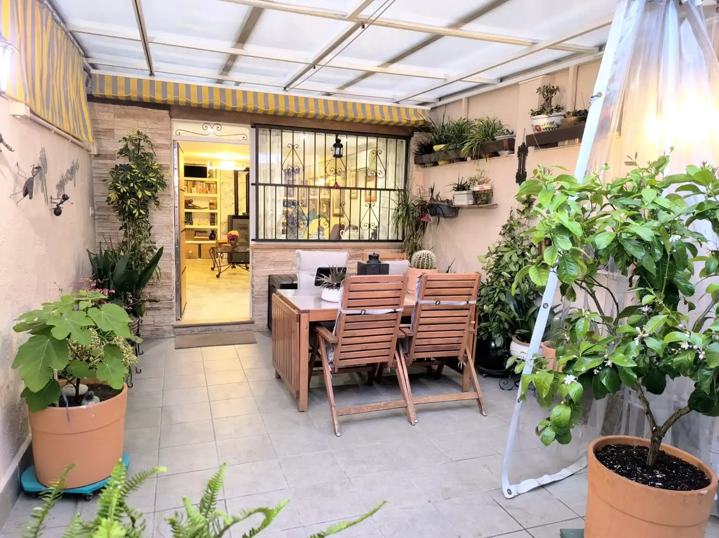 Terrace of Single-family semi-detached for sale in  Madrid Capital  with Air Conditioner, Heating and Terrace