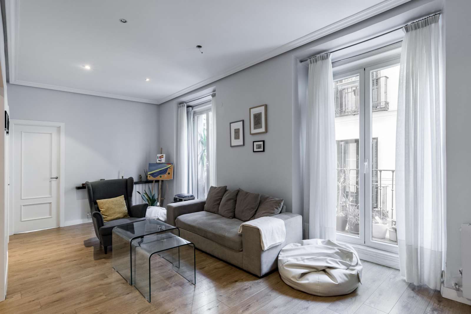 Sala d'estar de Apartament per a compartir en  Madrid Capital amb Aire condicionat, Calefacció i Terrassa