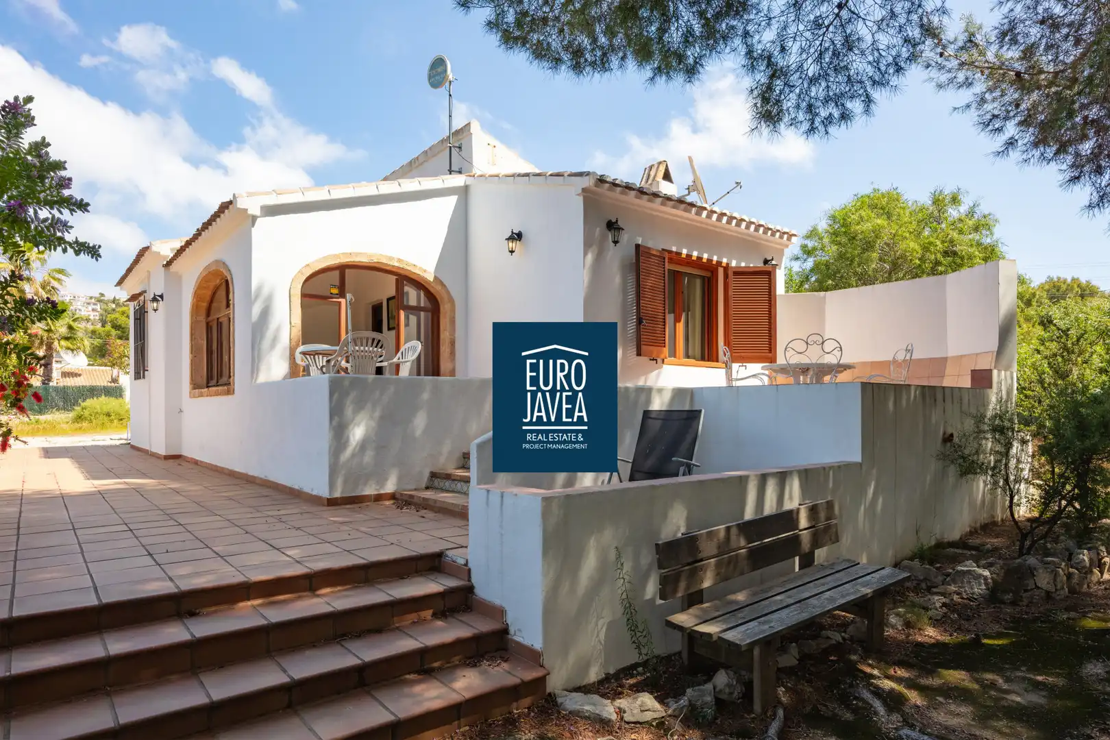 Vista exterior de Casa o chalet en venta en Jávea / Xàbia con Aire acondicionado, Jardín privado y Terraza