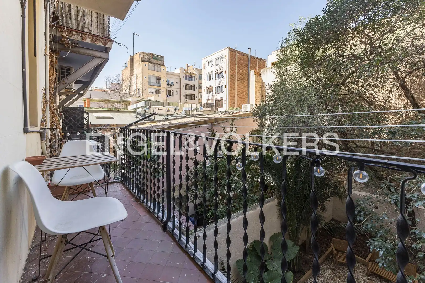 Balcony of Flat for rent in Barcelona  with Air Conditioner, Heating and Parquet flooring