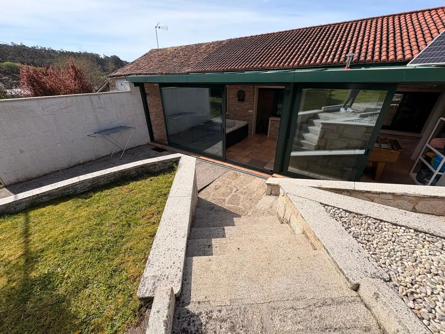 Terraza de Casa o chalet en venta en Santiago de Compostela  con Calefacción, Jardín privado y Terraza