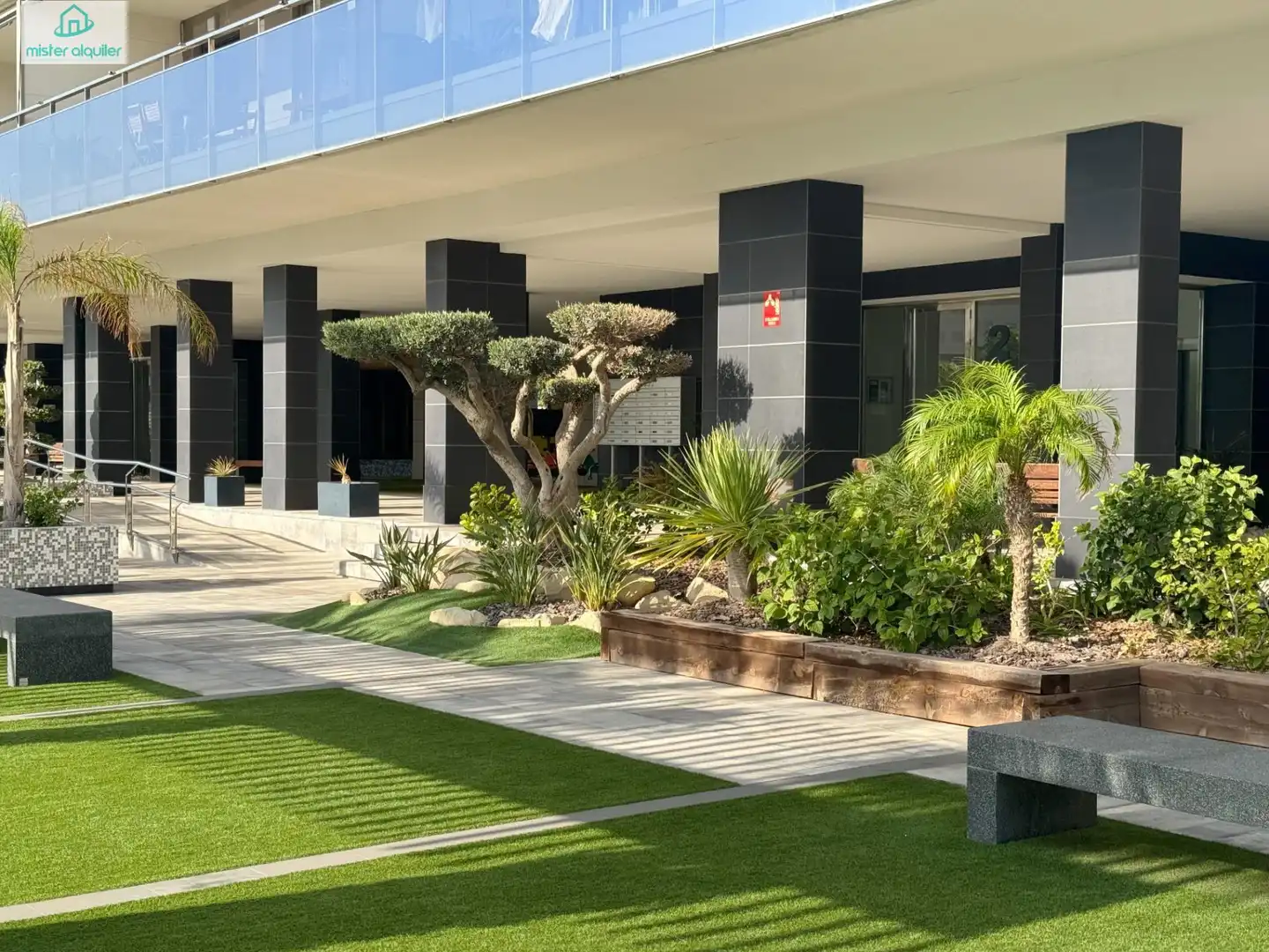 Terrace of Apartments for rent in El Campello  with Air Conditioner, Private garden and Terrace