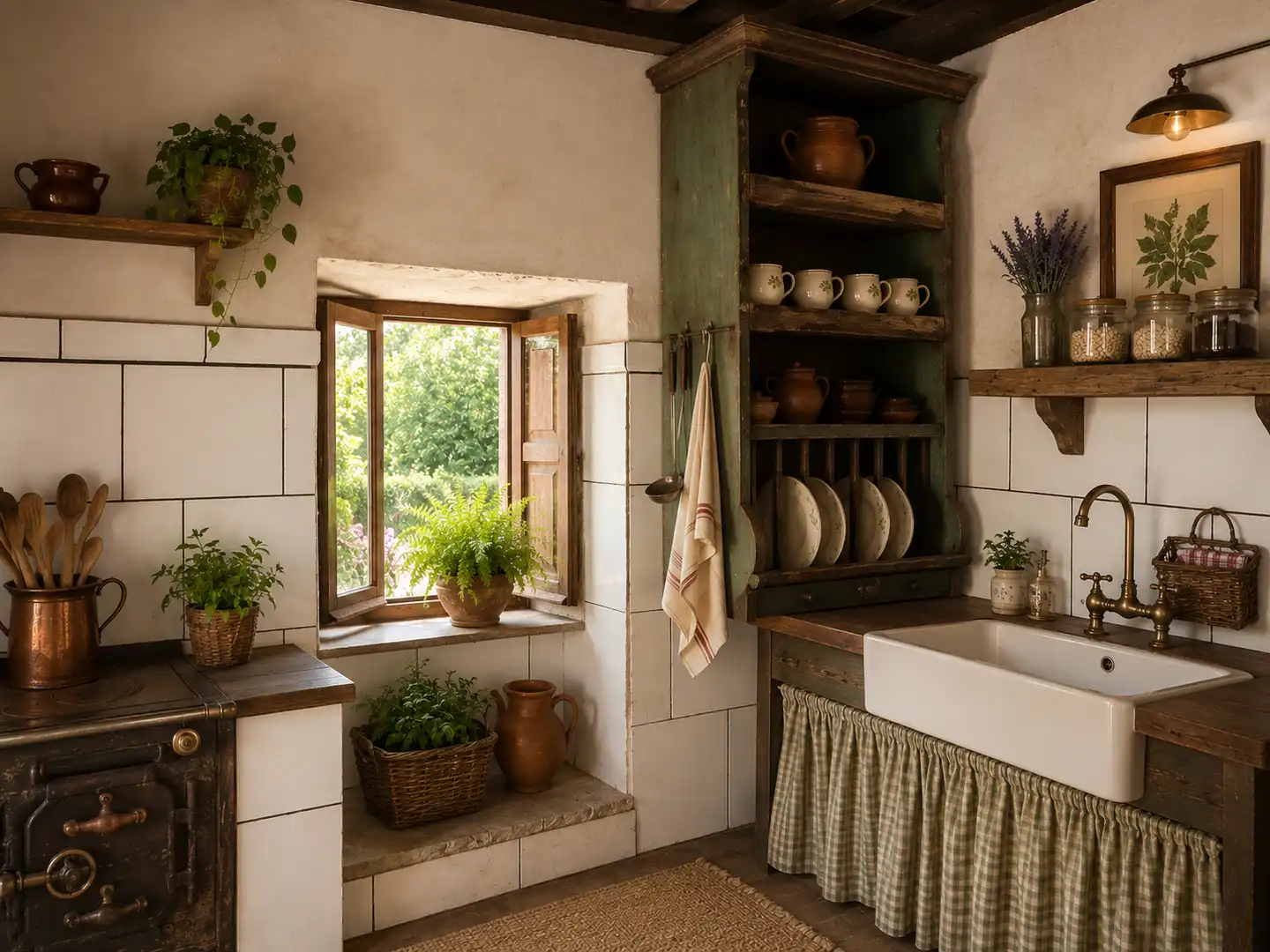 Küche von Einfamilien-Reihenhaus zum Verkauf in San Cristovo de Cea mit Privatgarten und Balkon