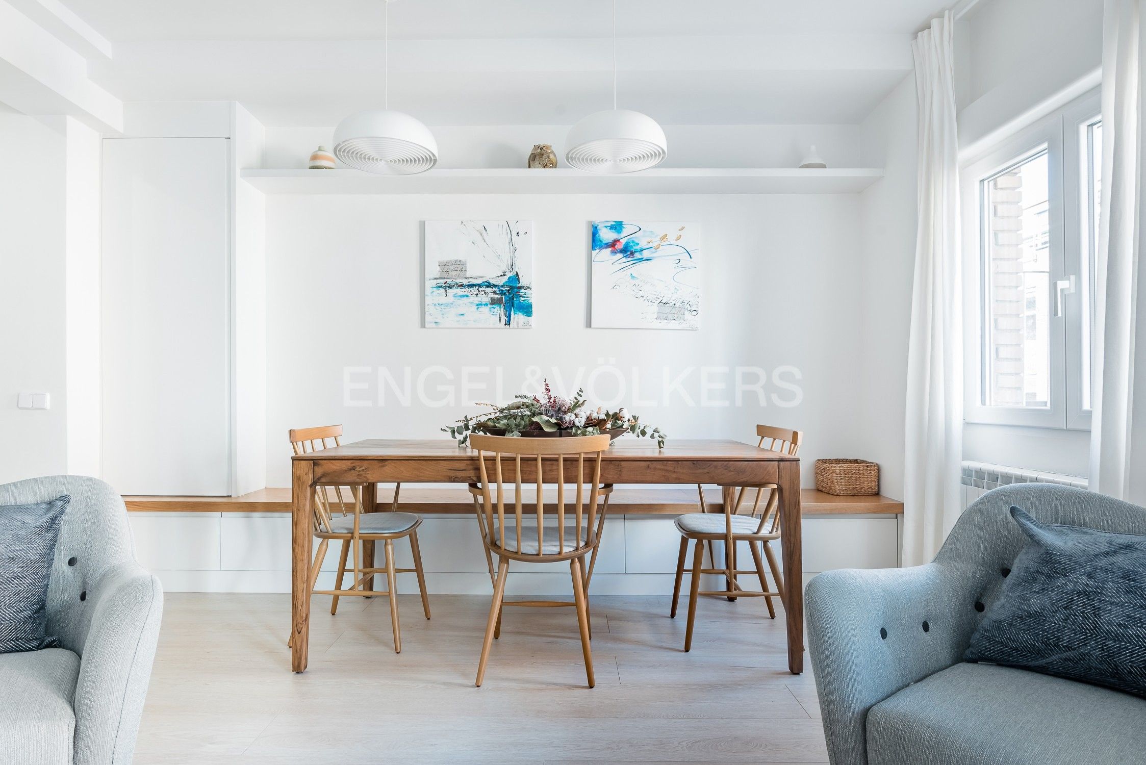 Menjador de Apartament en venda en  Madrid Capital amb Aire condicionat, Calefacció i Balcó