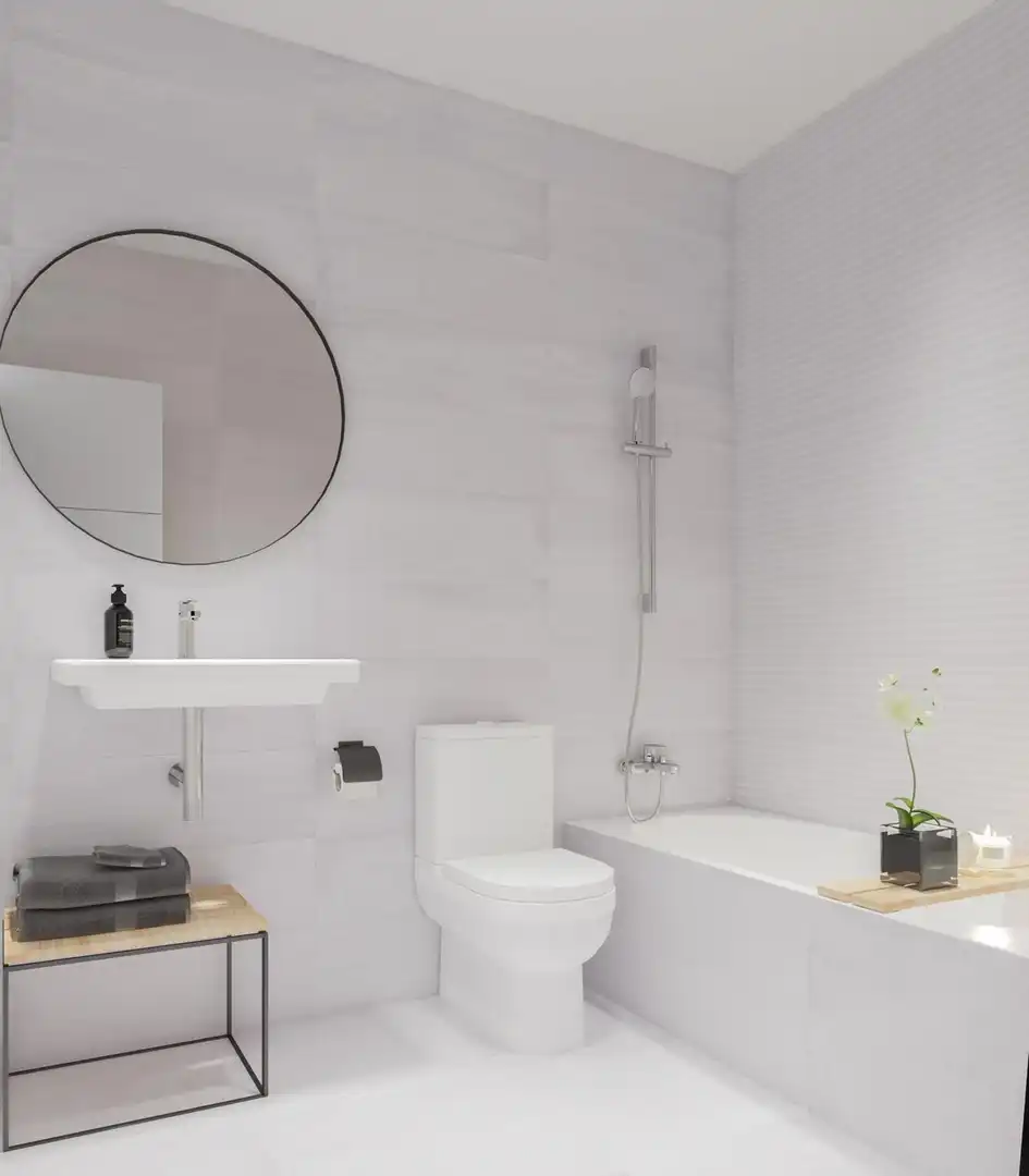 Badezimmer von Dachboden zum Verkauf in Mijas mit Klimaanlage, Terrasse und Schwimmbad