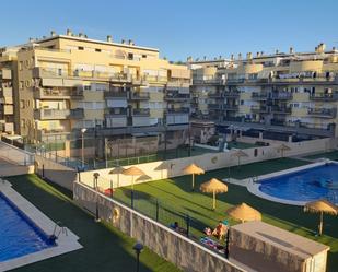 Exterior view of Flat for sale in Mijas  with Air Conditioner, Terrace and Community pool