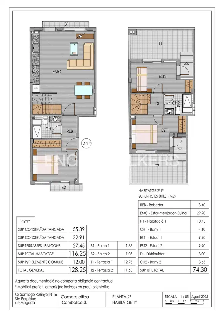 Dúplex en venta en Santa Perpètua de Mogoda con Calefacción, Parquet y Terraza