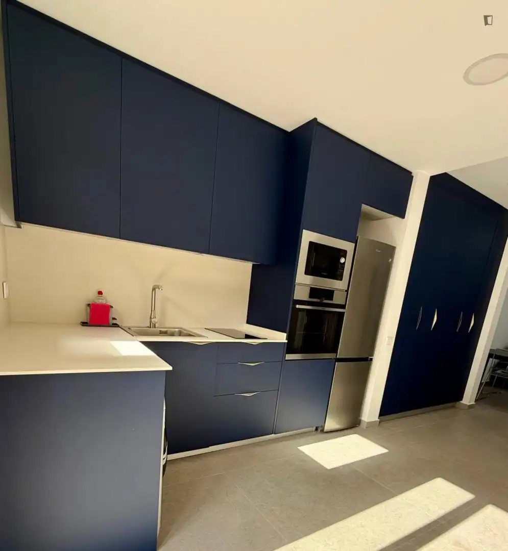Cocina de Apartamento de alquiler en Barcelona con Aire acondicionado, Calefacción y Amueblado