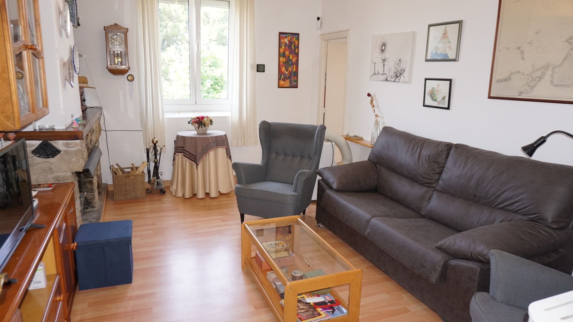 Sala d'estar de Pis en venda en Moià amb Calefacció, Traster i Moblat