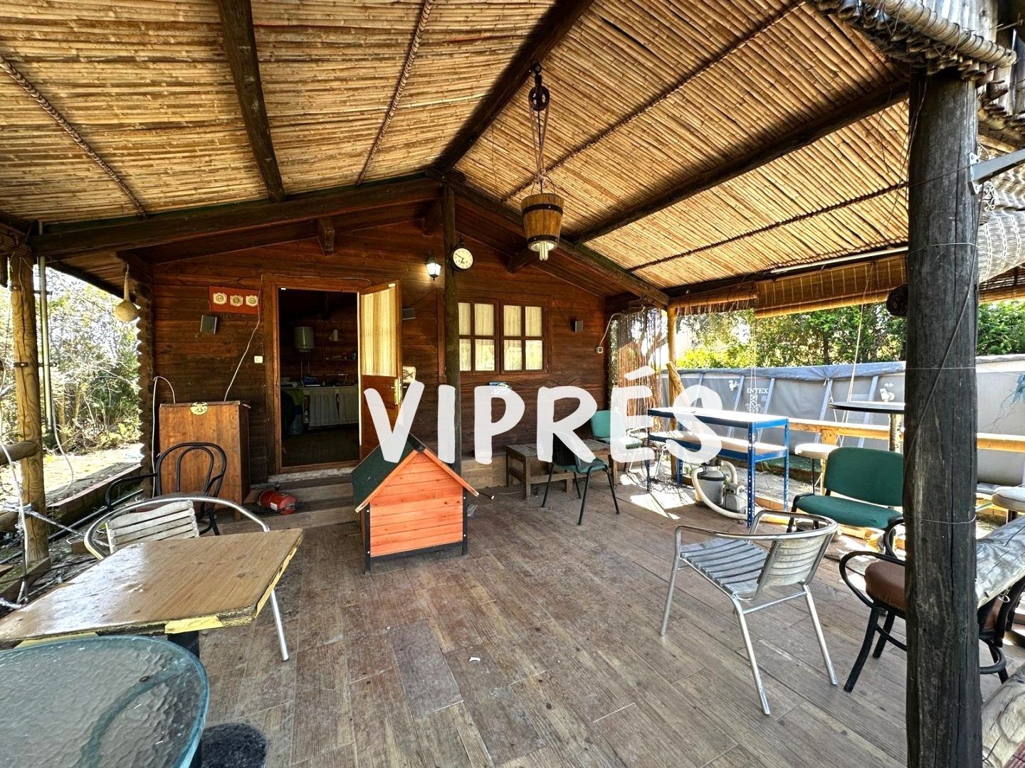 Terrace of Country house for sale in La Zarza (Badajoz)  with Air Conditioner, Heating and Swimming Pool