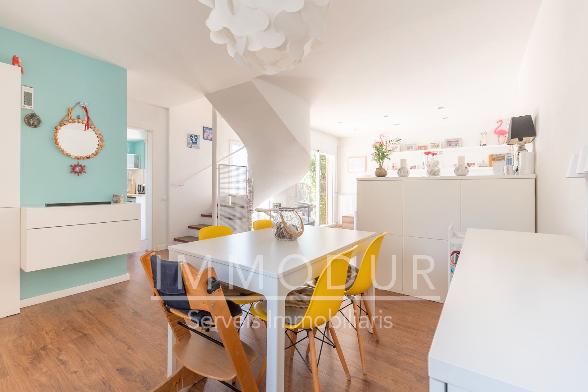 Dining room of Single-family semi-detached for sale in Castelldefels  with Air Conditioner, Heating and Private garden