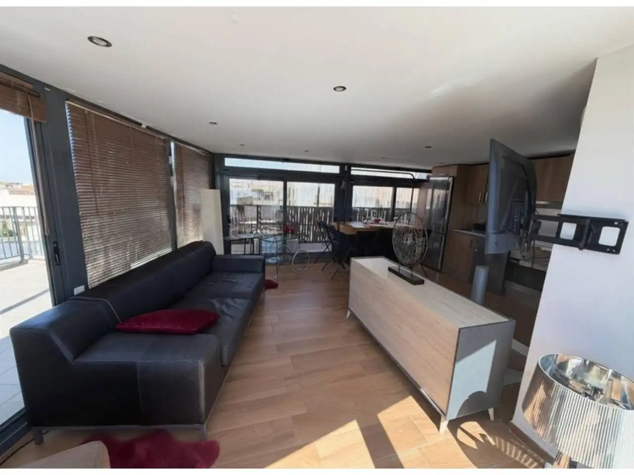 Living room of Attic for sale in  Palma de Mallorca  with Air Conditioner, Terrace and Storage room